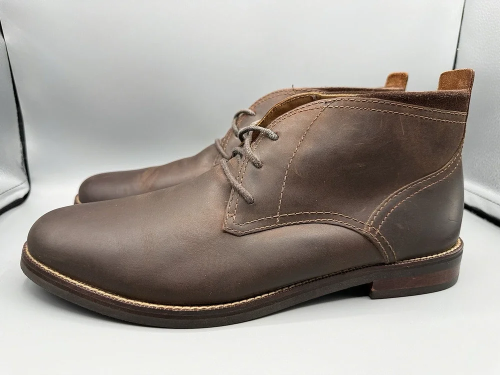 COLE HAAN Lug Chukka Brown Lace Up Dress Casual Boots Shoes C23055 Men's 11.5 M